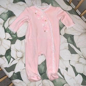 Floral Appliqué Snap Onesie